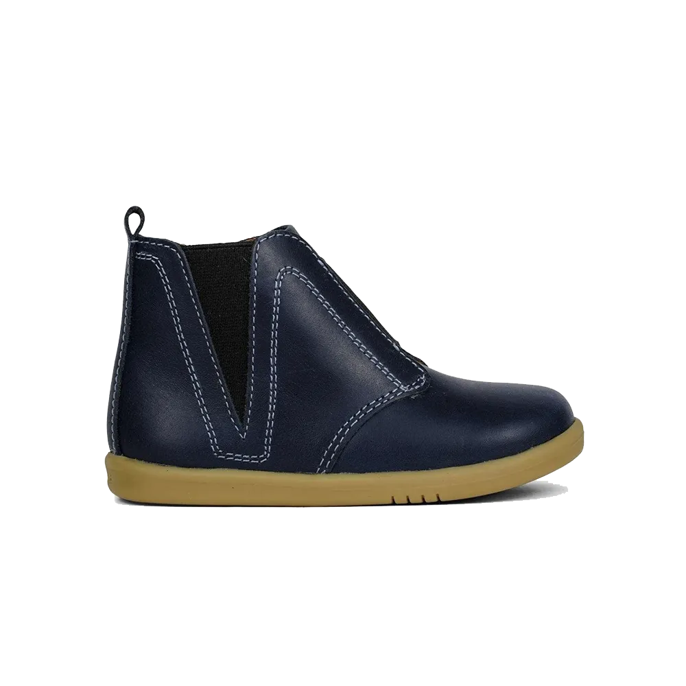 Kids Navy Bobux I-Walk Signet Boot