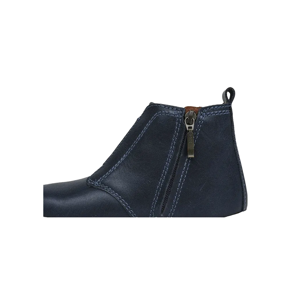 Kids Navy Bobux I-Walk Signet Boot