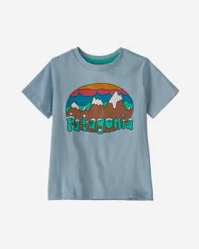 Kids Organic Graphic T-shirt - Steam Blue