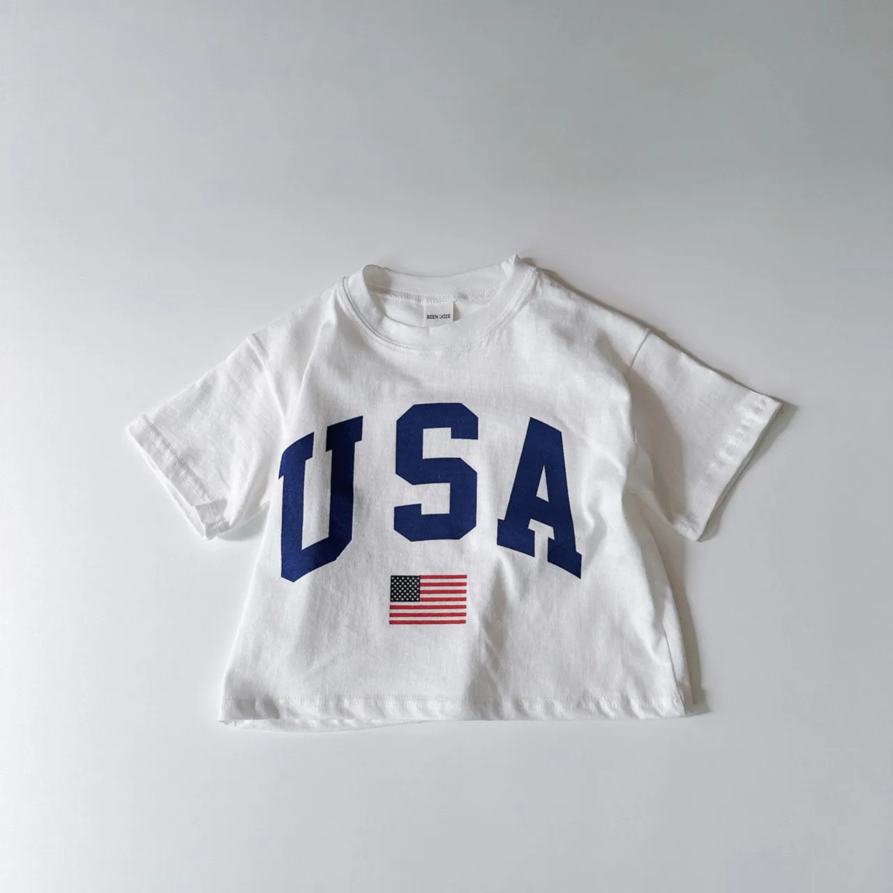 Kids Oversized USA Print Short Sleeve T-Shirt (2-8y) - 2 Colors