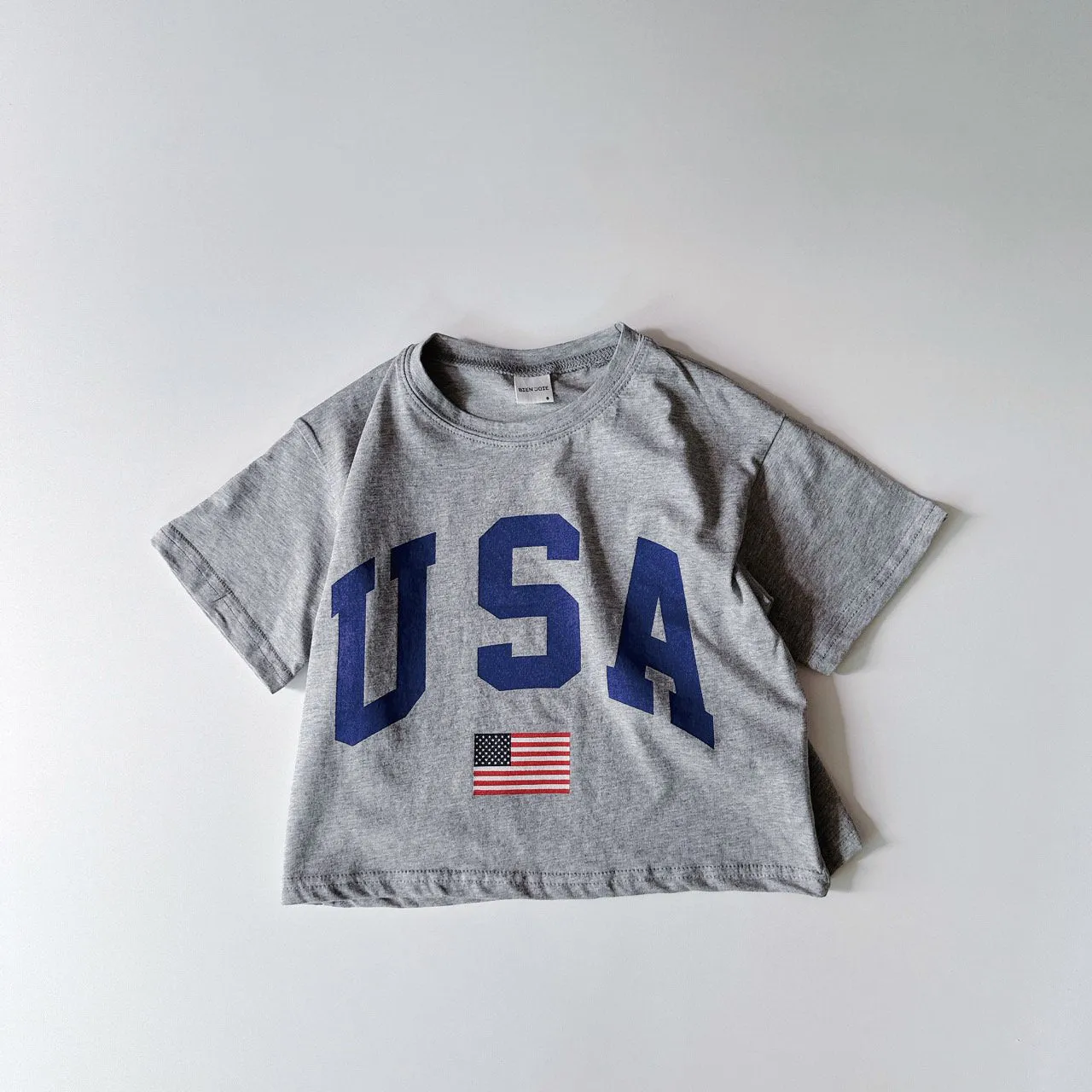 Kids Oversized USA Print Short Sleeve T-Shirt (2-8y) - 2 Colors