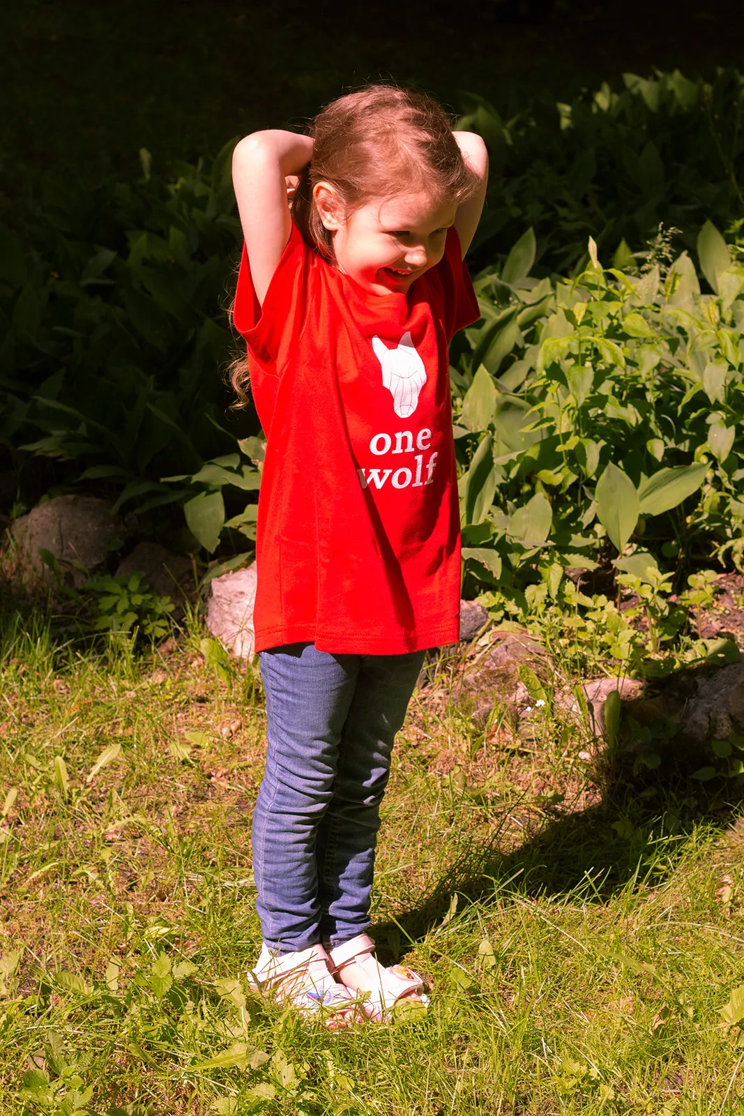 KIDS OW LOGO T-Shirt red/white logo