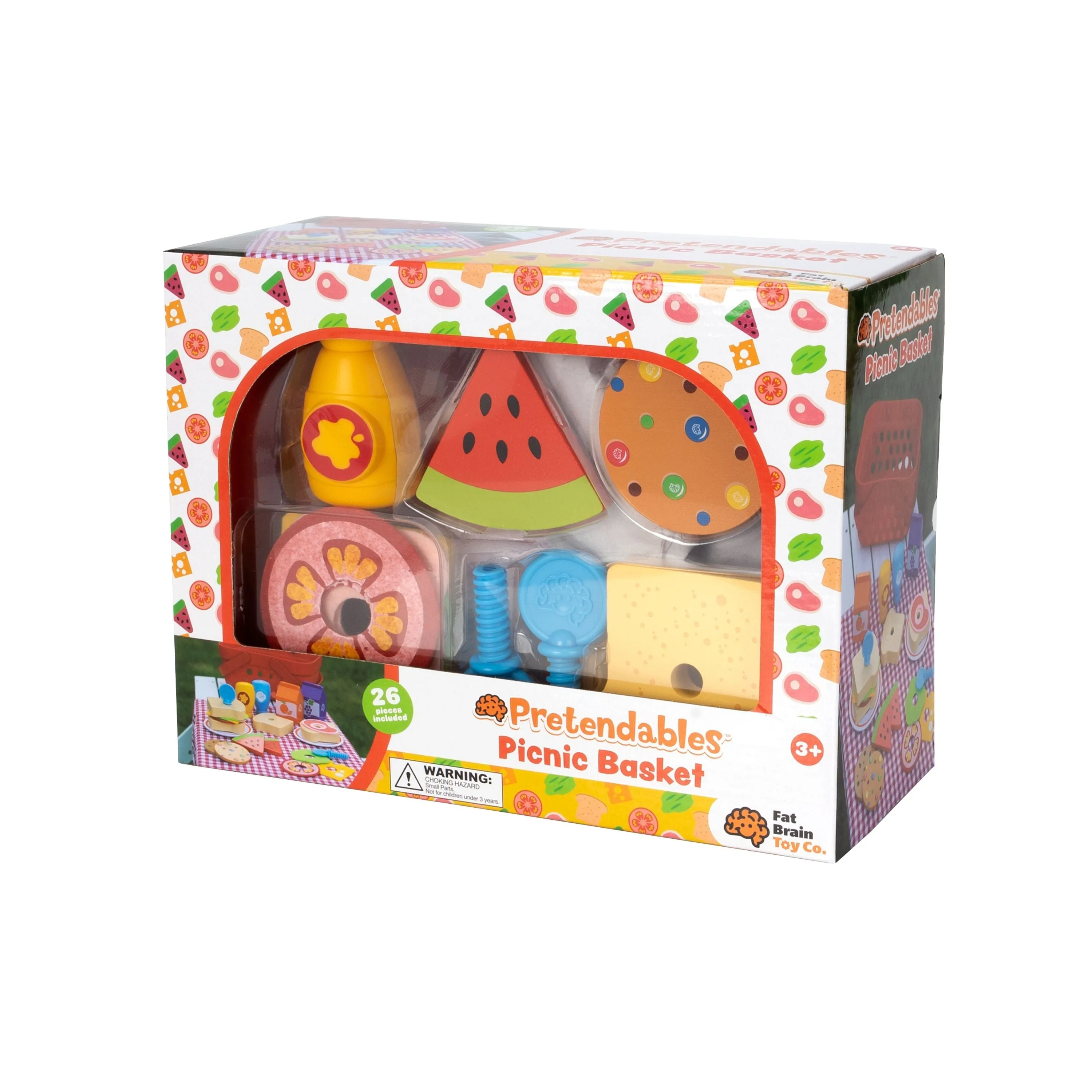 Toy Picnic Basket Play Set