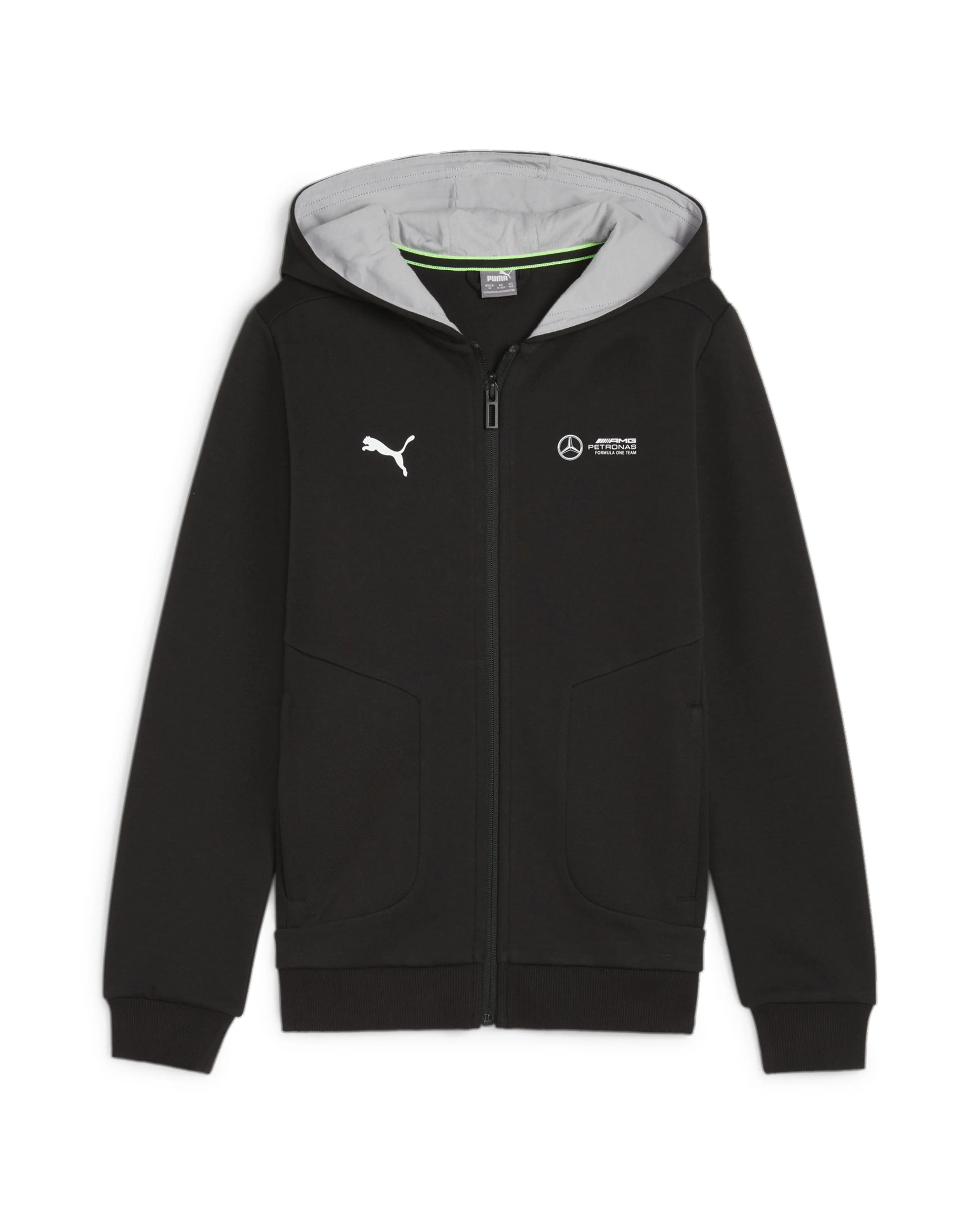 Kids Puma Hooded Sweat Jacket Black