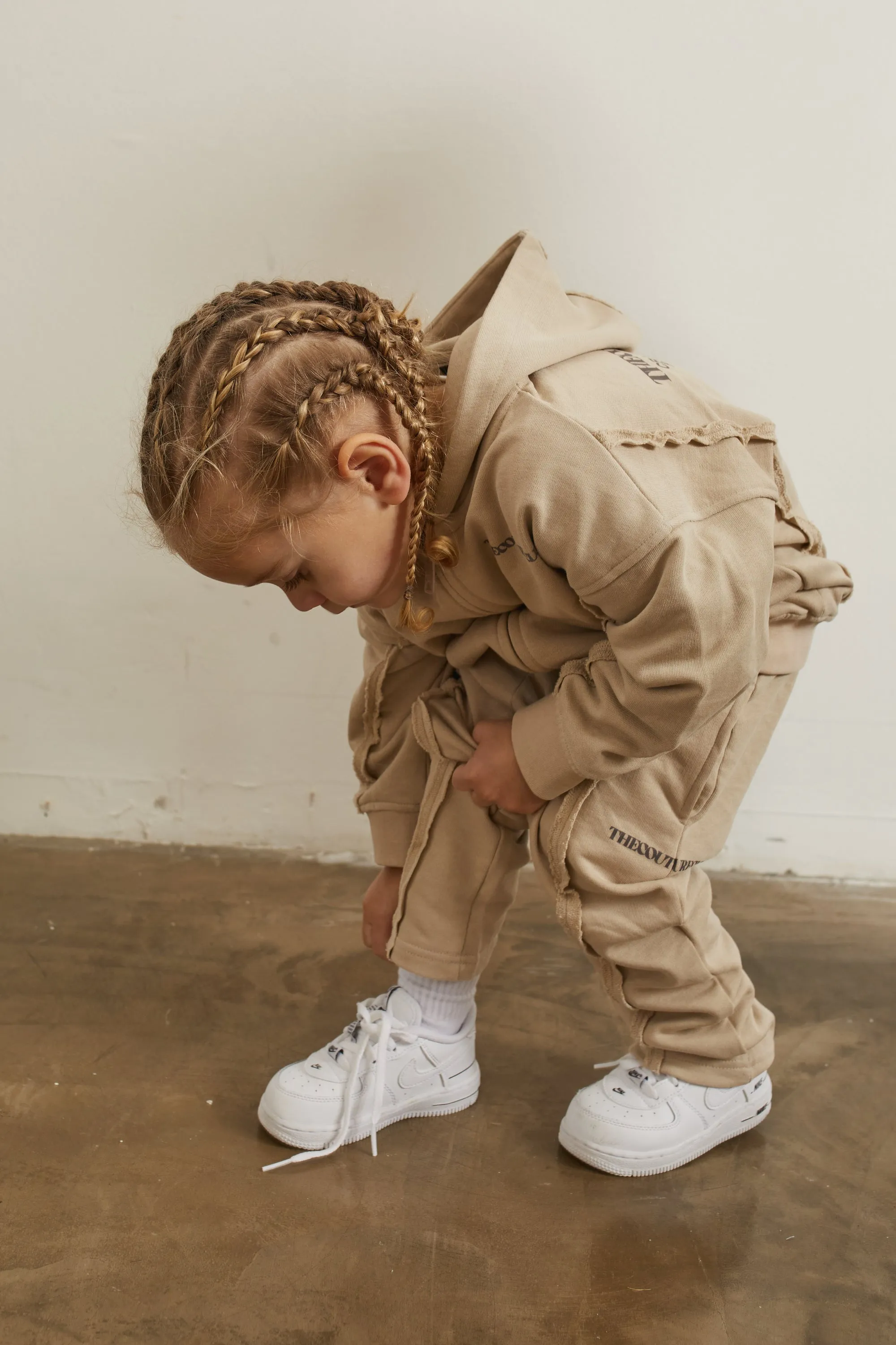 KIDS RAW SEAM MEMBERS ONLY JOGGERS - BEIGE