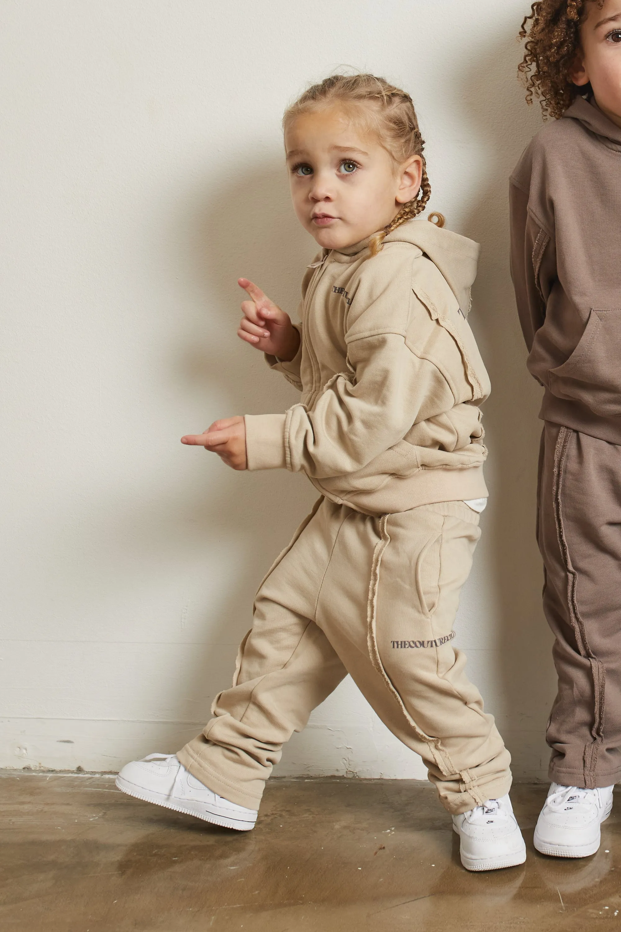 KIDS RAW SEAM MEMBERS ONLY JOGGERS - BEIGE