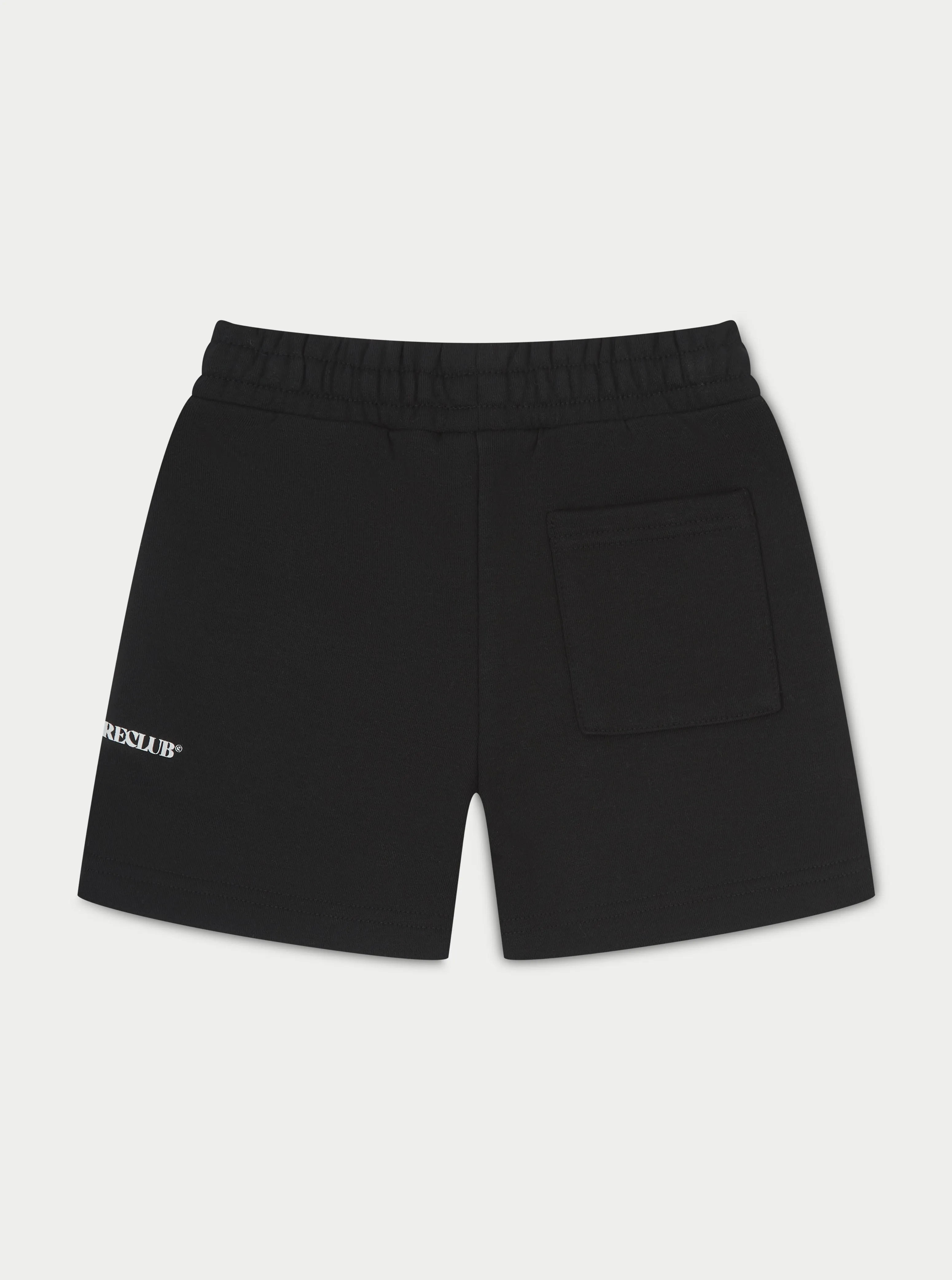 KIDS RAW SEAM SHORTS - BLACK