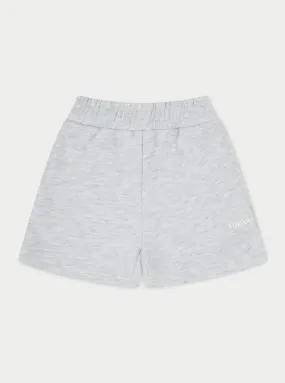 KIDS RAW SEAM SHORTS - GREY MARL