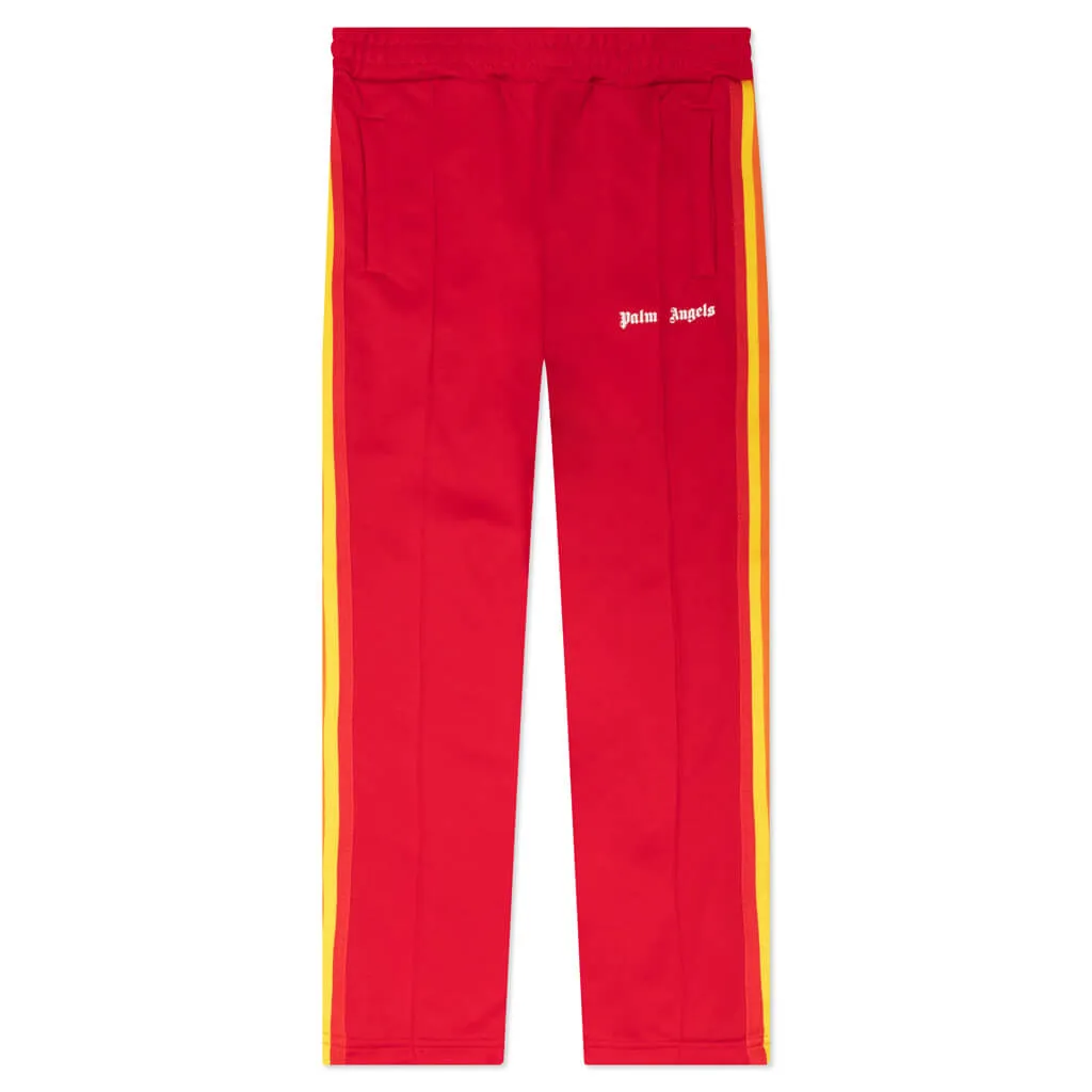 Kids Red/White Logo Rainbow Track Pant