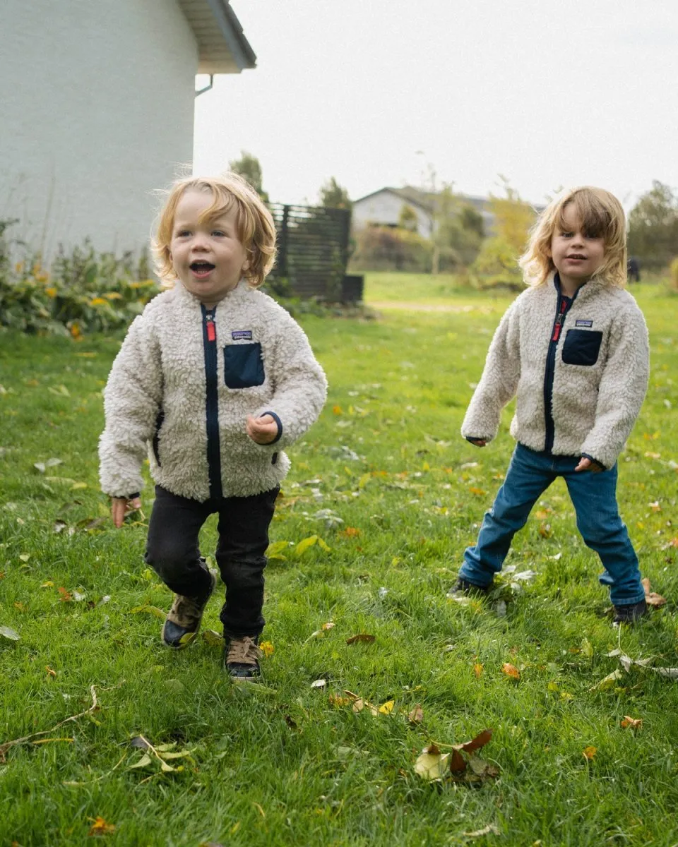 Kids Retro X Jacket - Natural W/New Navy