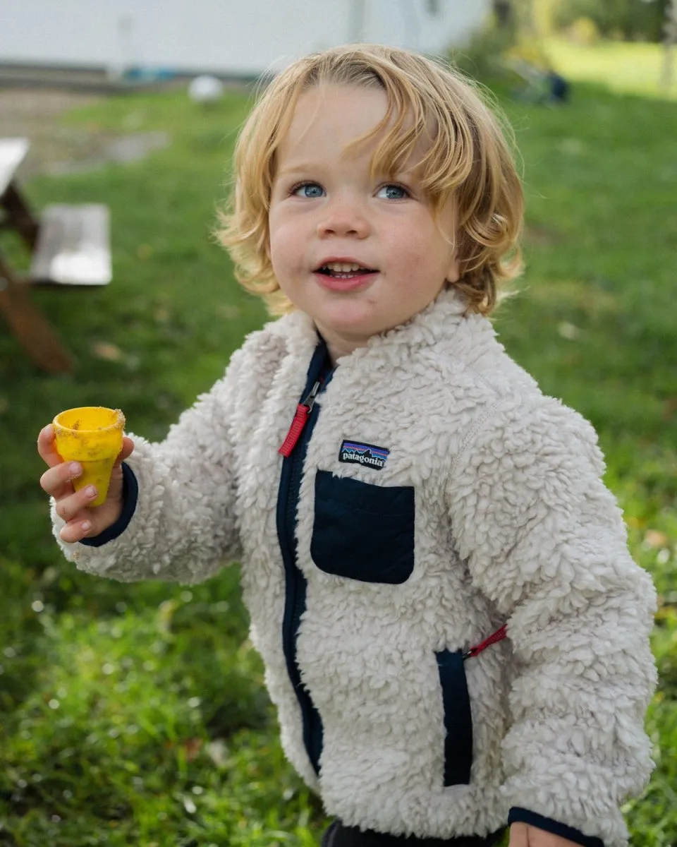 Kids Retro X Jacket - Natural W/New Navy