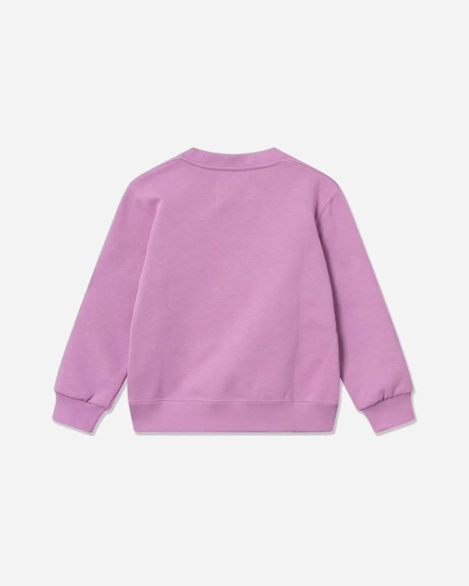 Kids Rod Applique Sweatshirt - Rosy Lavender