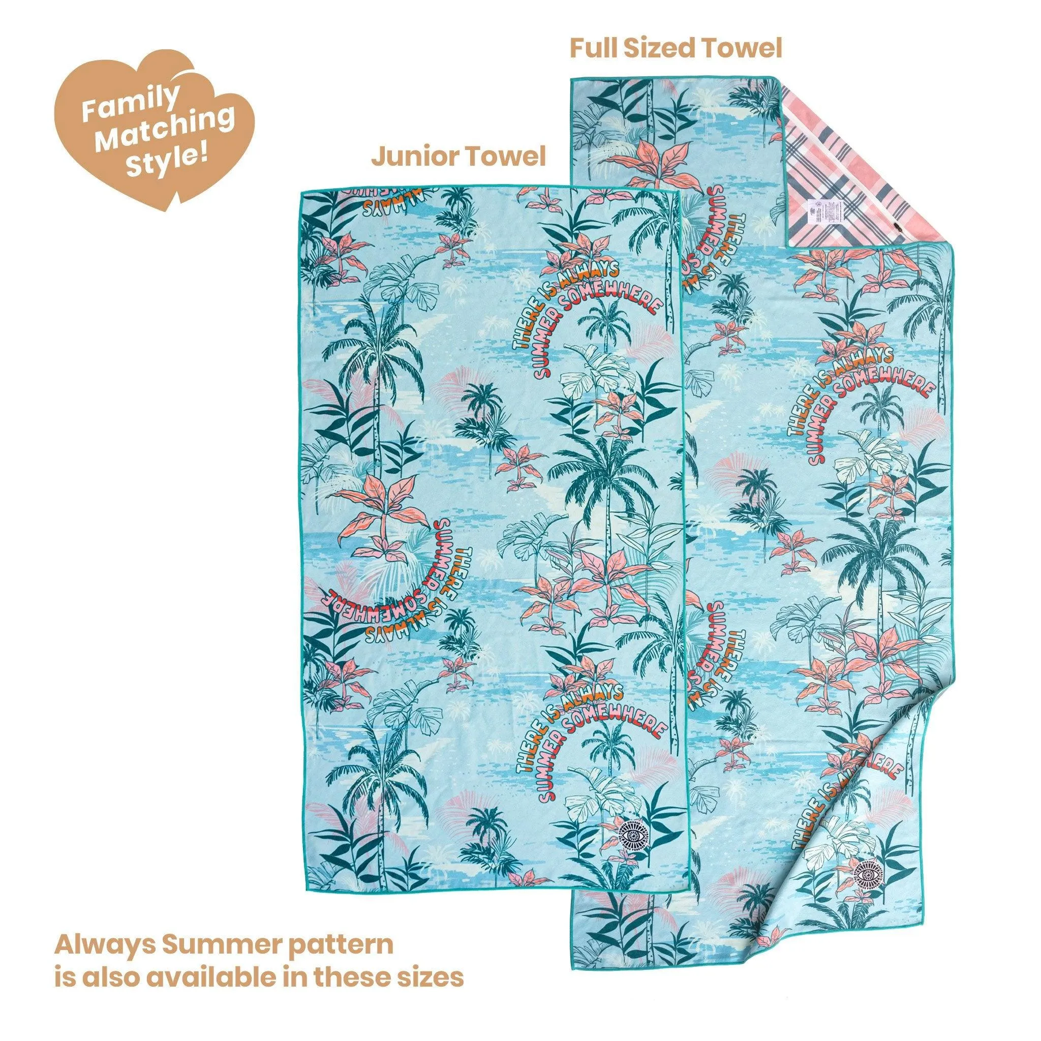 Kids' Sand Free Beach Towel, Always Summer