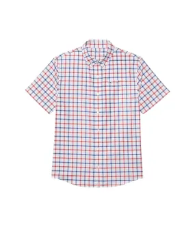 Kids Short Sleeve Checkered Shirt