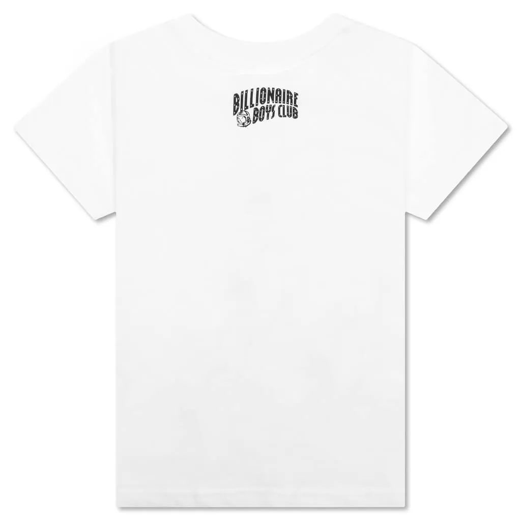 Short Sleeve Galaxy Tee for Kids - White Color