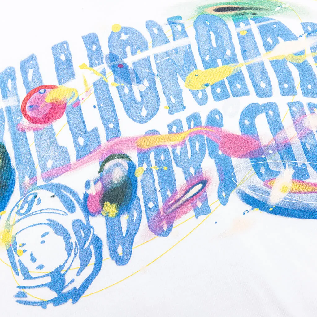 Short Sleeve Galaxy Tee for Kids - White Color