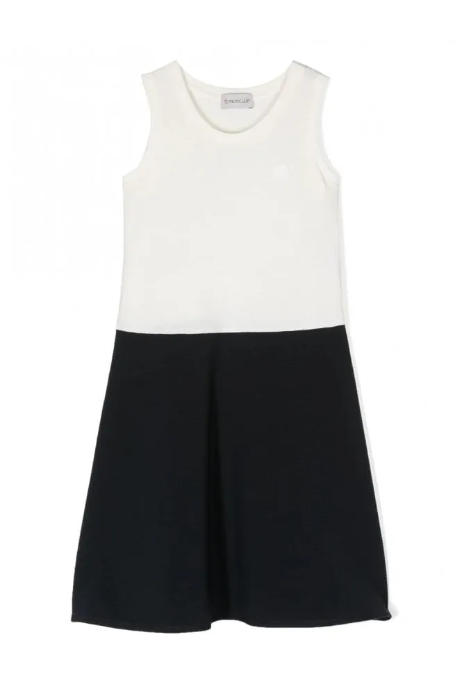 Kids Skirt Dress White/Navy