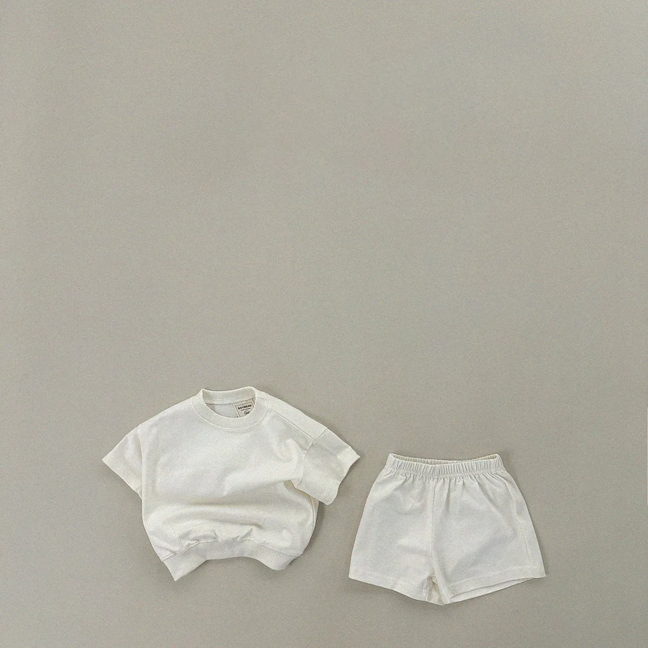 Kids Soy Summer Cotton Short Sleeve Top & Shorts Set (1-6y) - 9 Colors