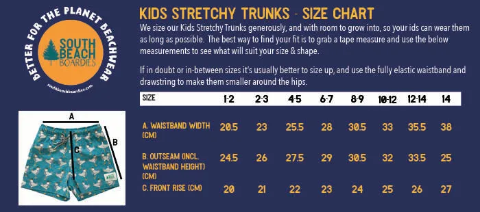 Kids Stretchy Trunks: Kombi Nation