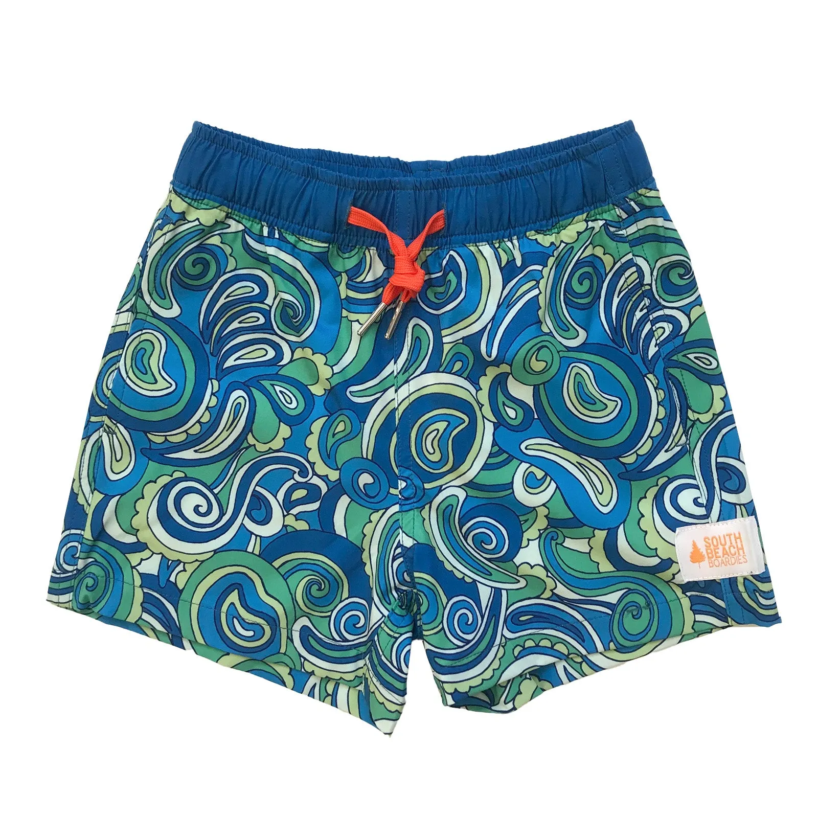 Kids Stretchy Trunks: Paisley Days