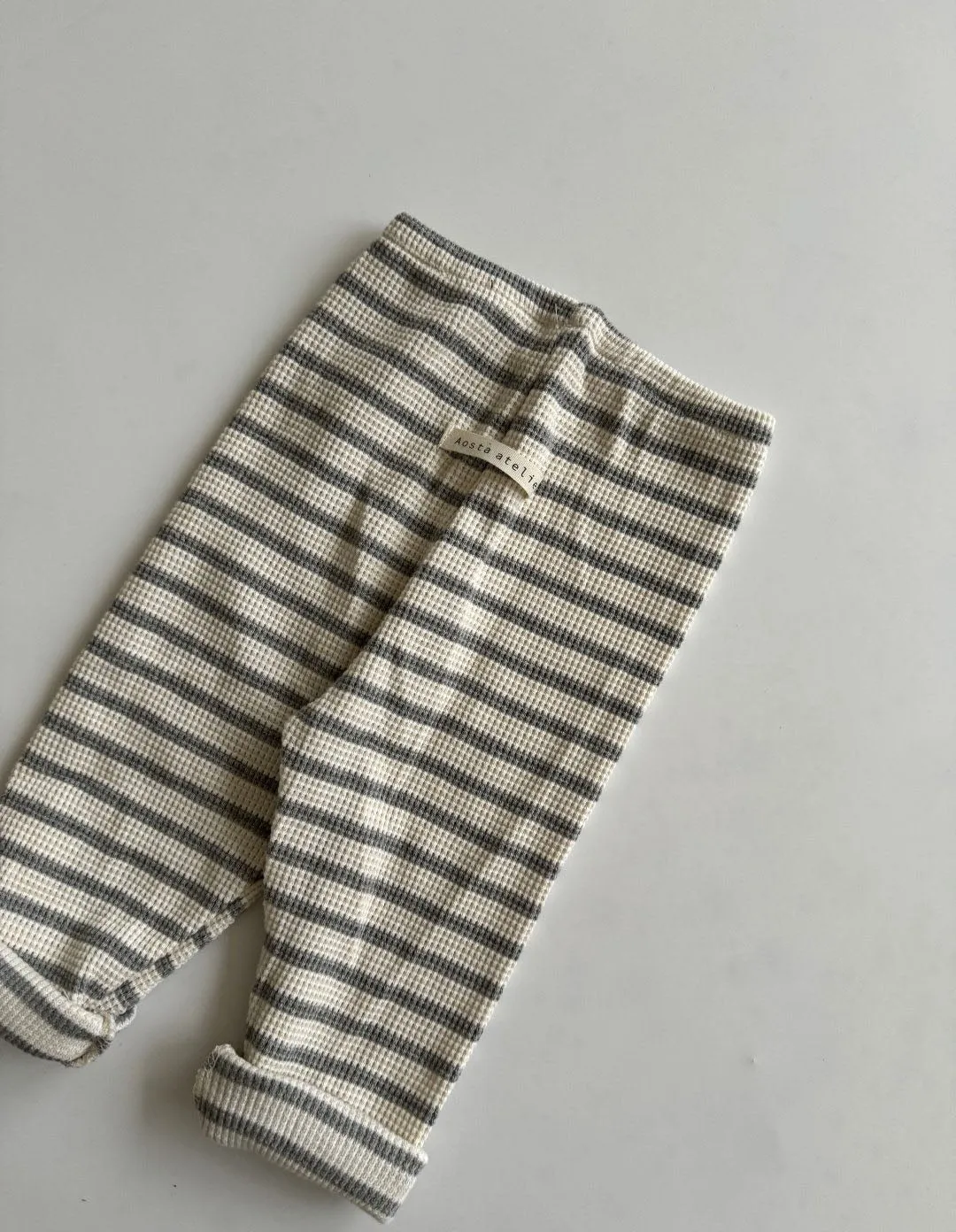 Kids Stripe Waffle Leggings (0-5yrs) - 2 Colors