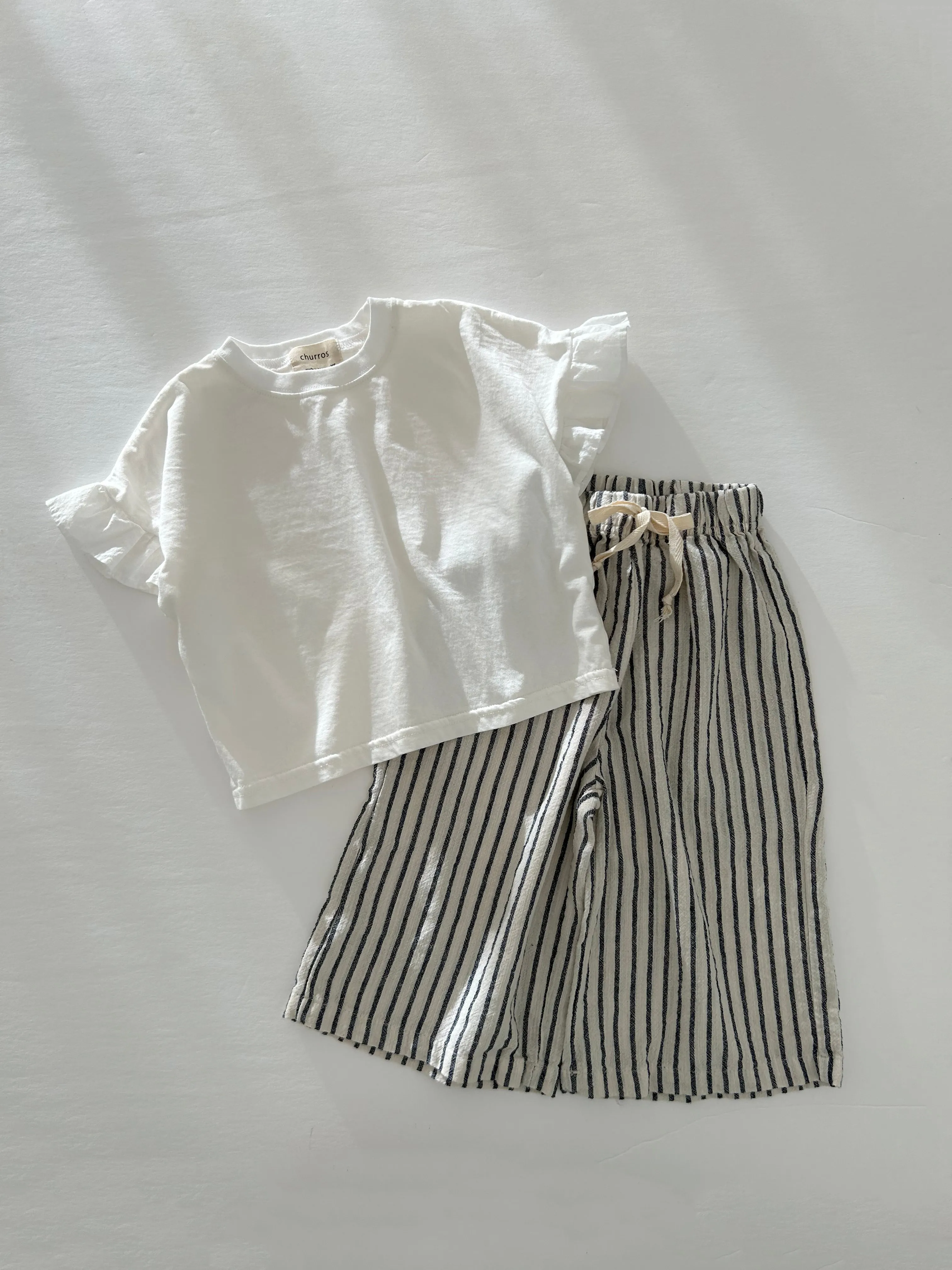 Kids Stripe Wide Pants (15m-7y) - 2 Colors