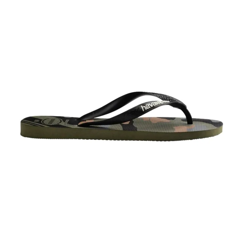 Green Havaianas Kids Camu Fc Flip Flops