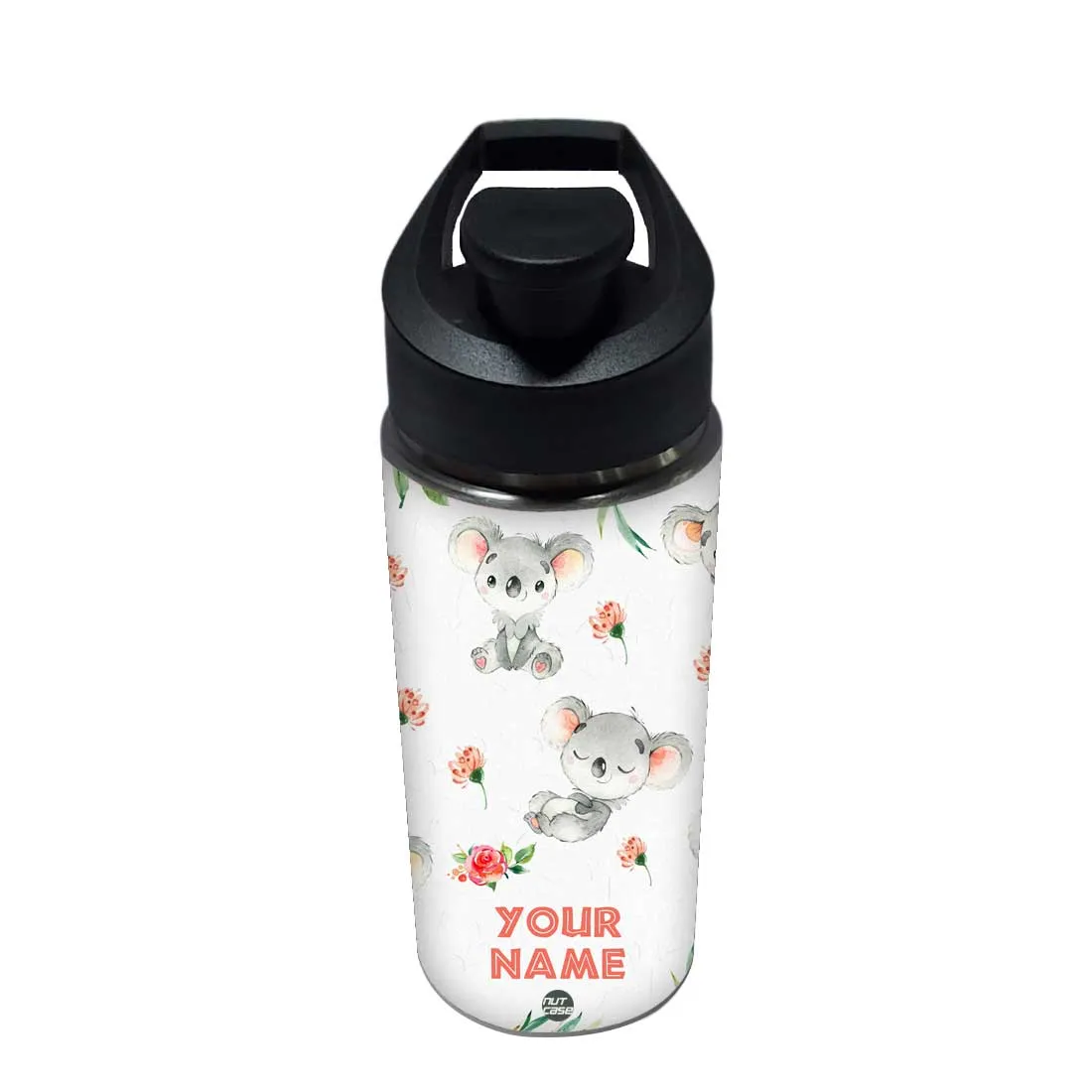 Kids Water Bottle Customised - Cute Koala