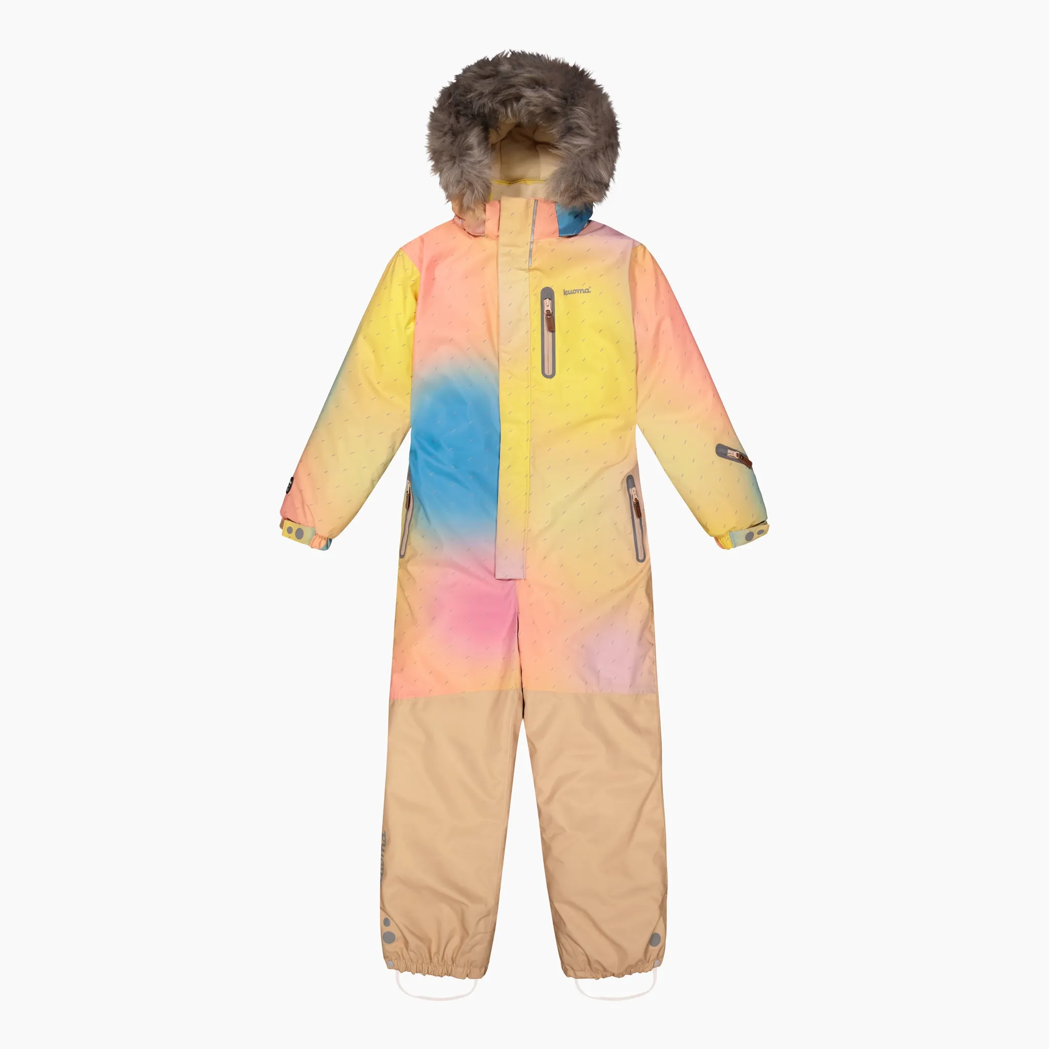 Kids winter snowsuit Henna, Toffee Shadow