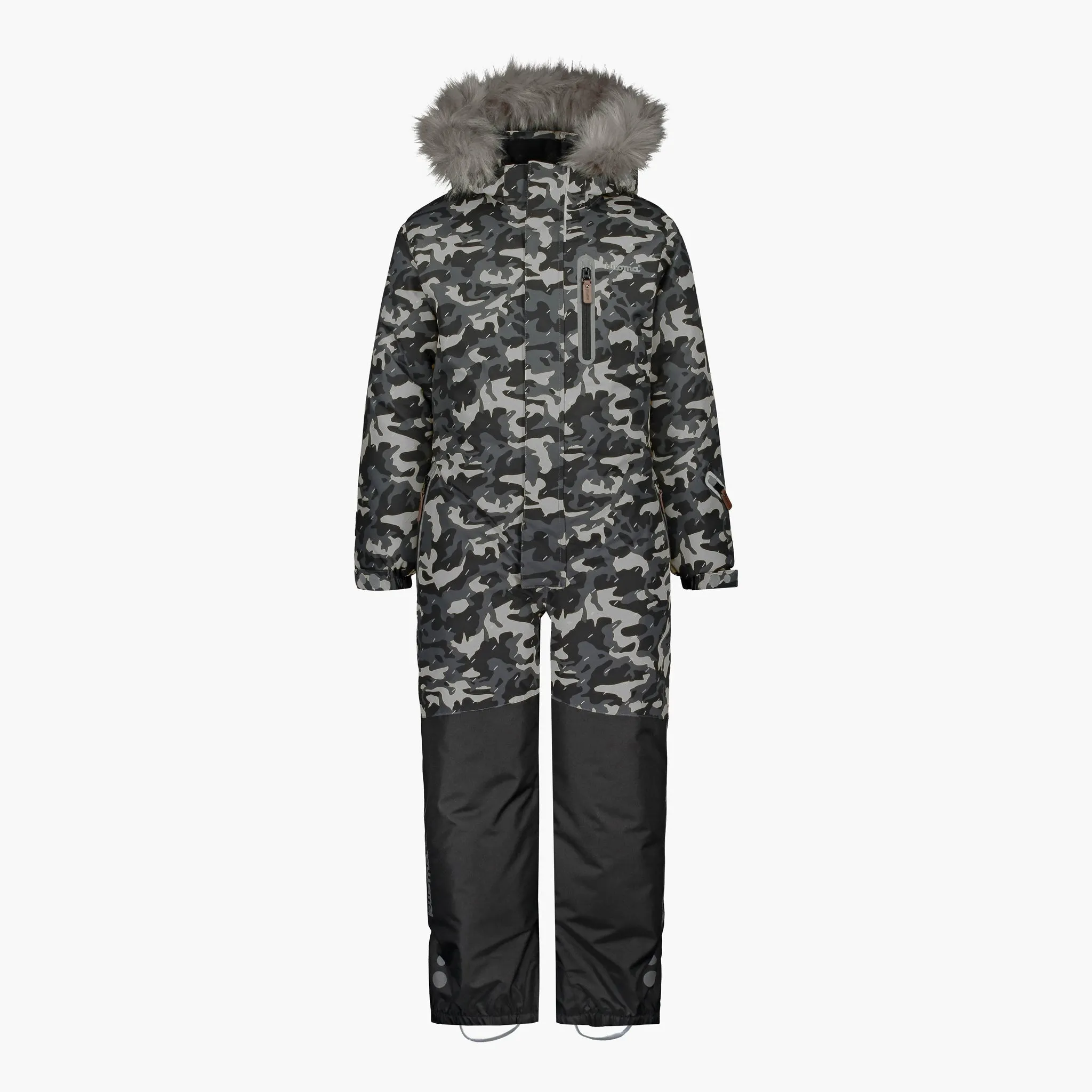 Kids winter snowsuit Joona, Black Ghost