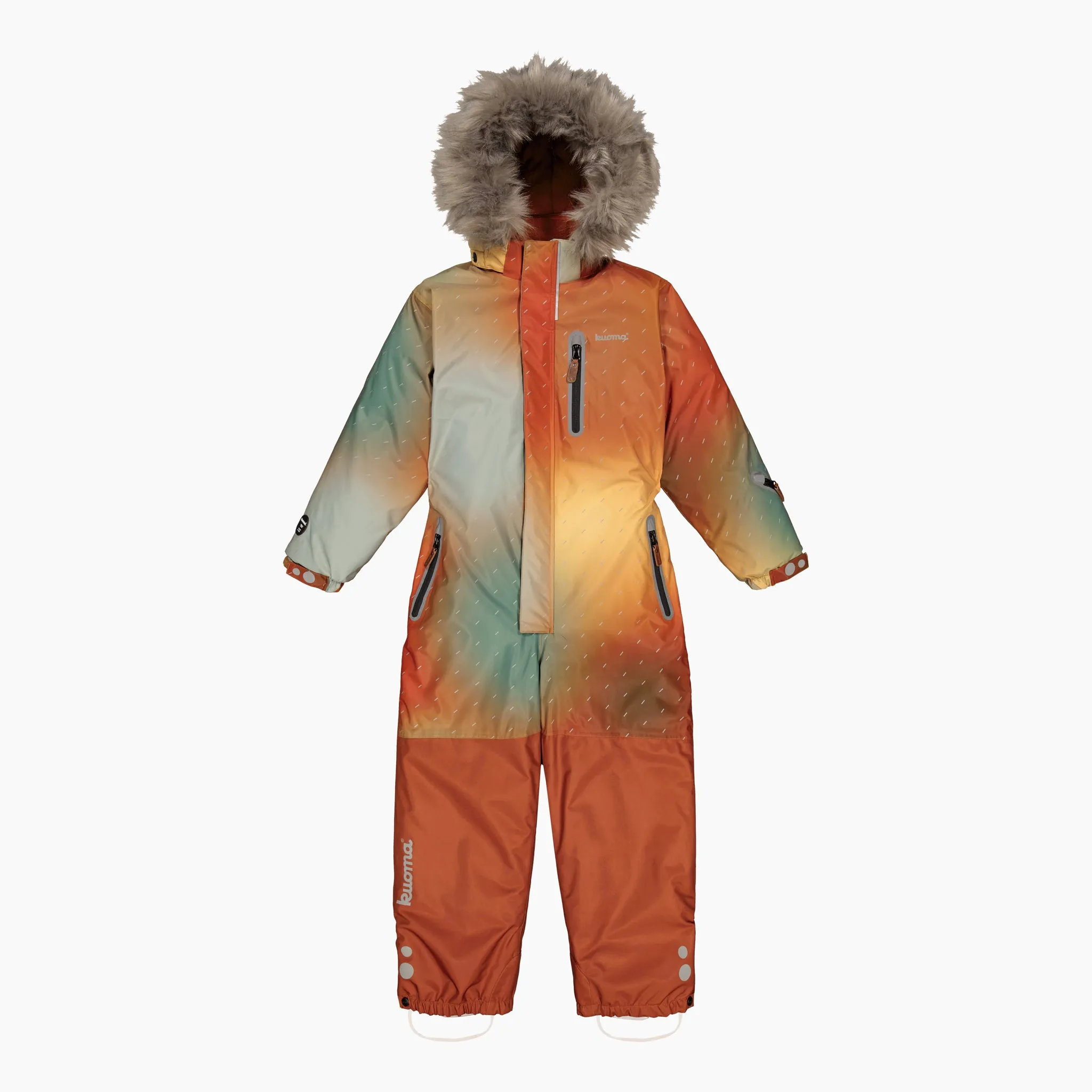 Kids winter snowsuit Joona, Brown Shadow