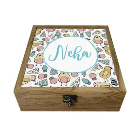 Kids Wooden Jewellery Box for Girls - Cute Chick