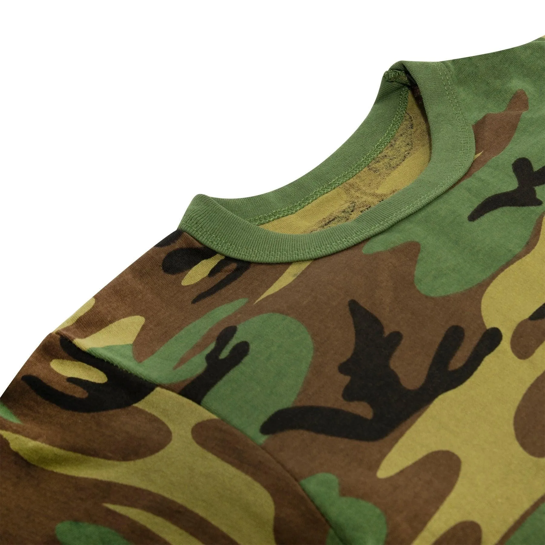 Kids Woodland Camo Heavyweight T-Shirt