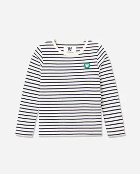 Kim Kids Long Sleeve - Off White/Navy