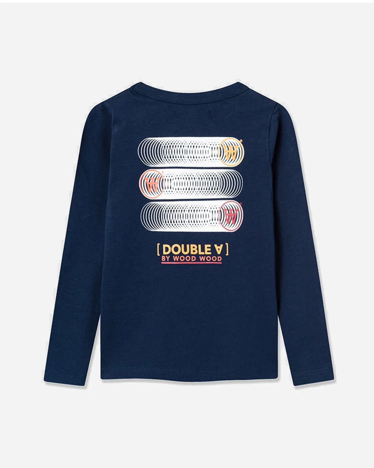 Kim Stacked Logo Kids Long Sleeve - Navy