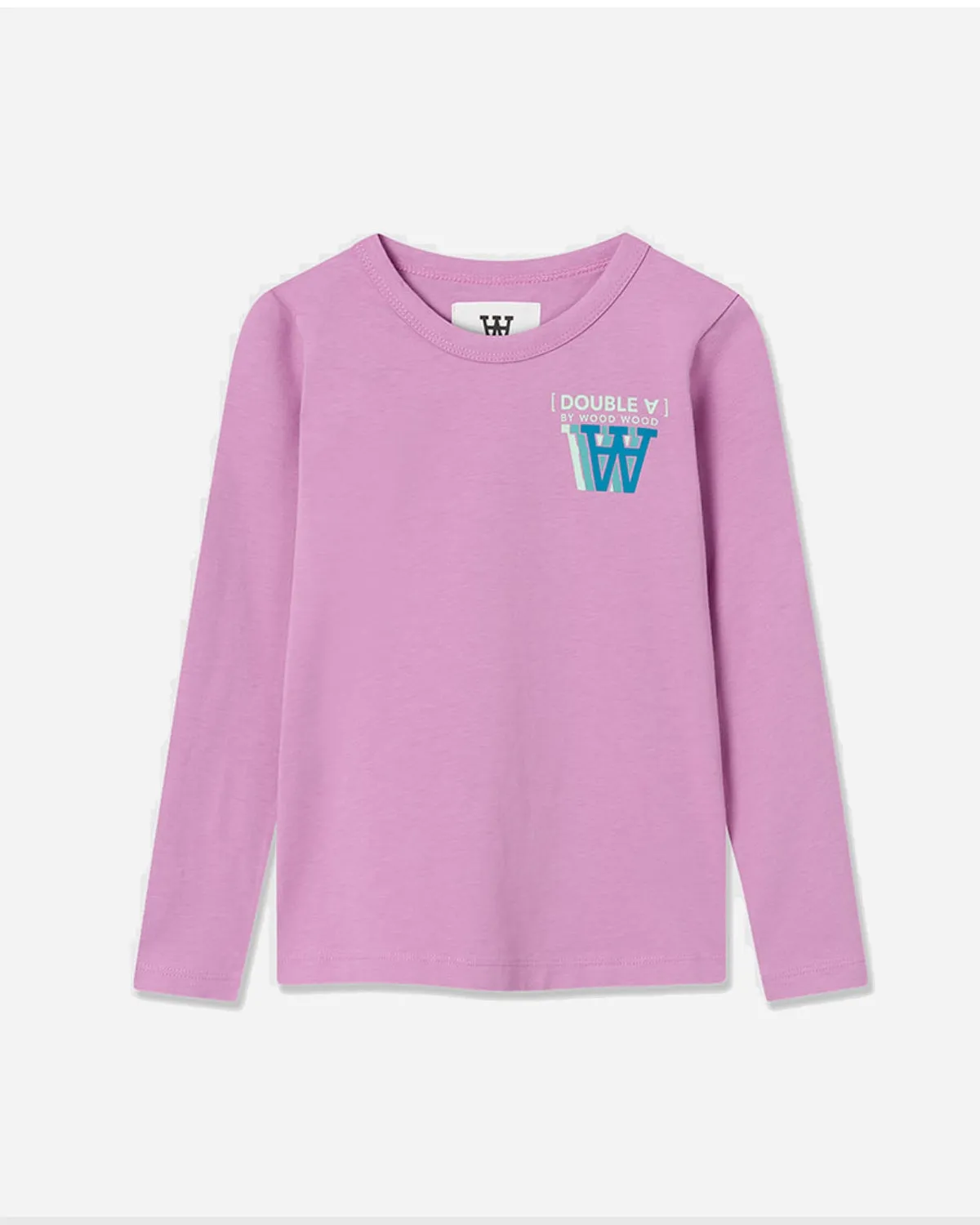 Kim Stacked Logo Kids Long Sleeve - Rosy Lavender