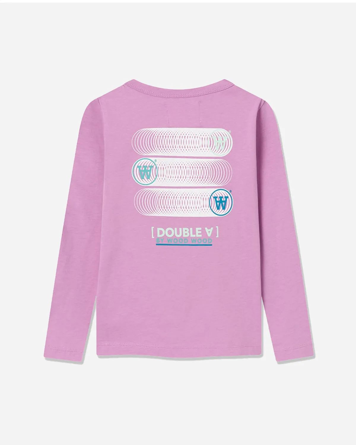 Kim Stacked Logo Kids Long Sleeve - Rosy Lavender