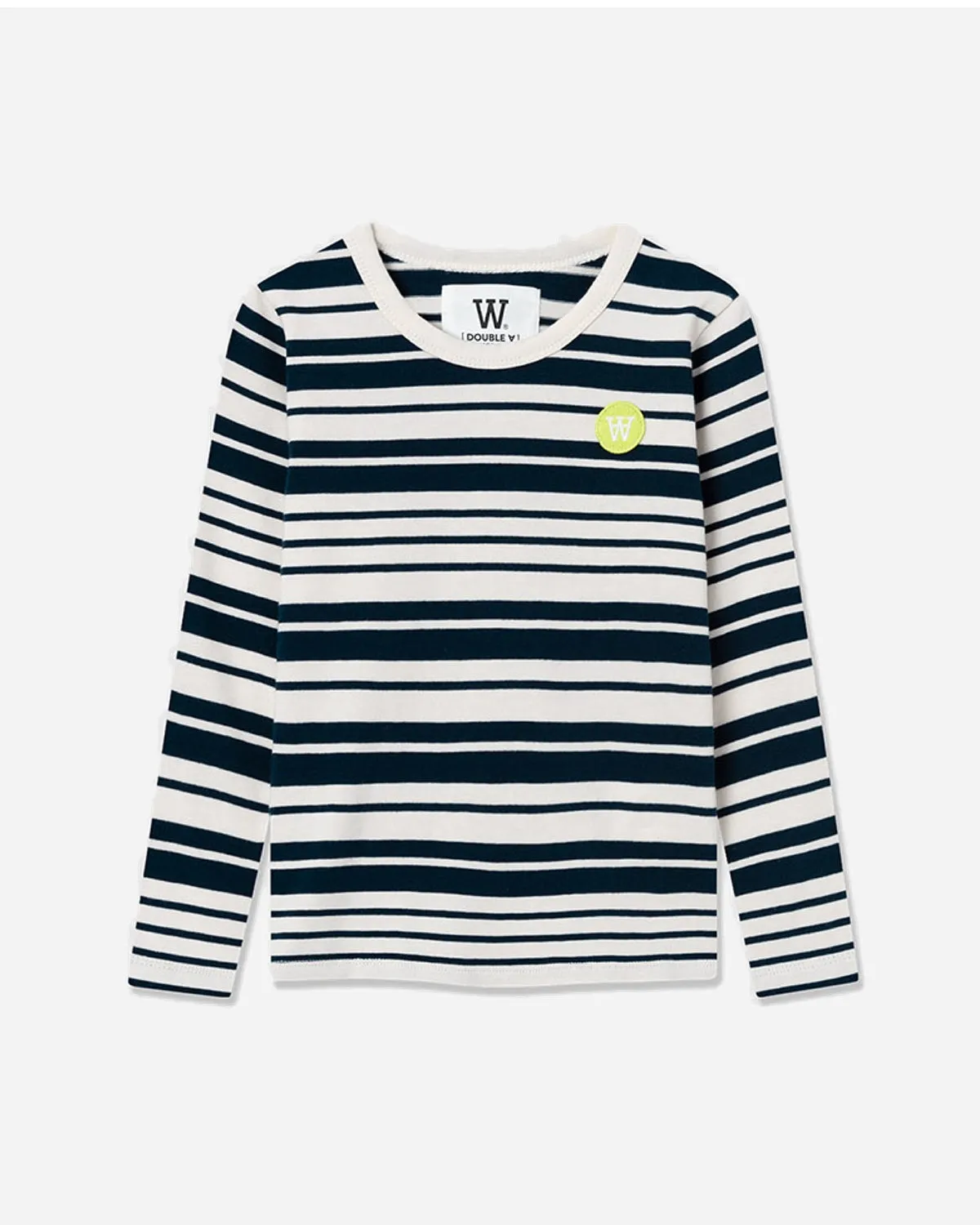 Kim Stripe Kids Long Sleeve - Off-White/Navy Stripes