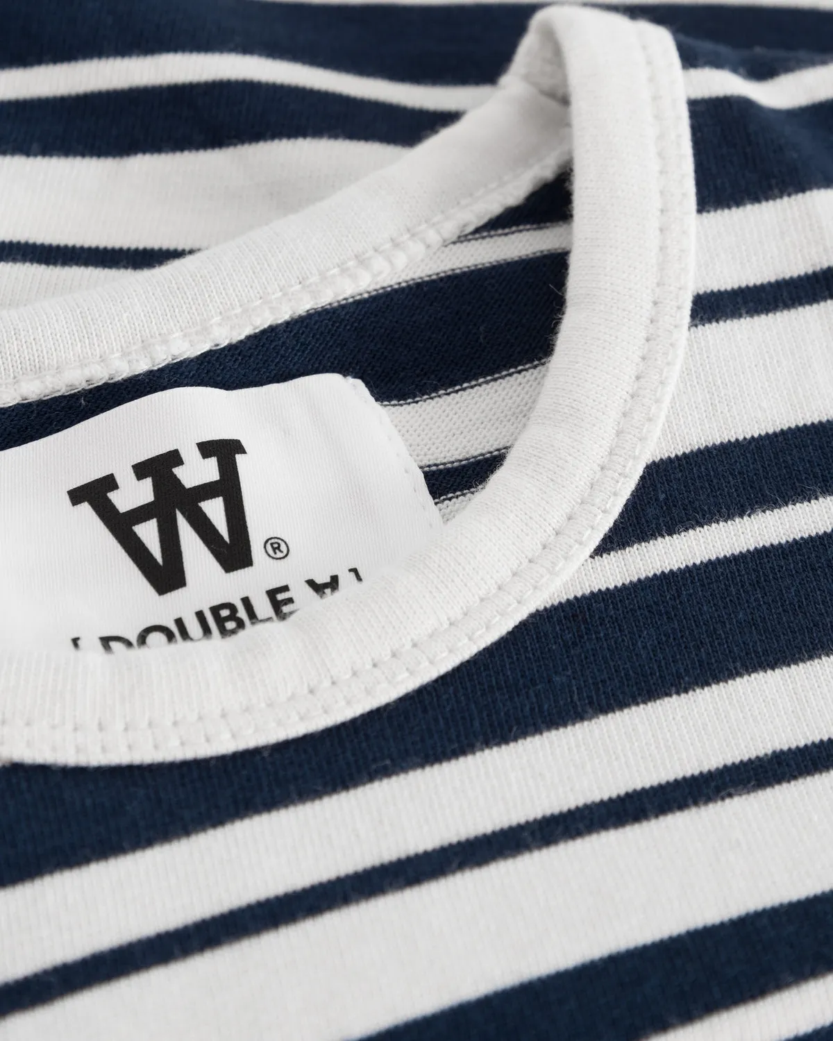 Kim Stripe Kids Long Sleeve - Off-White/Navy Stripes