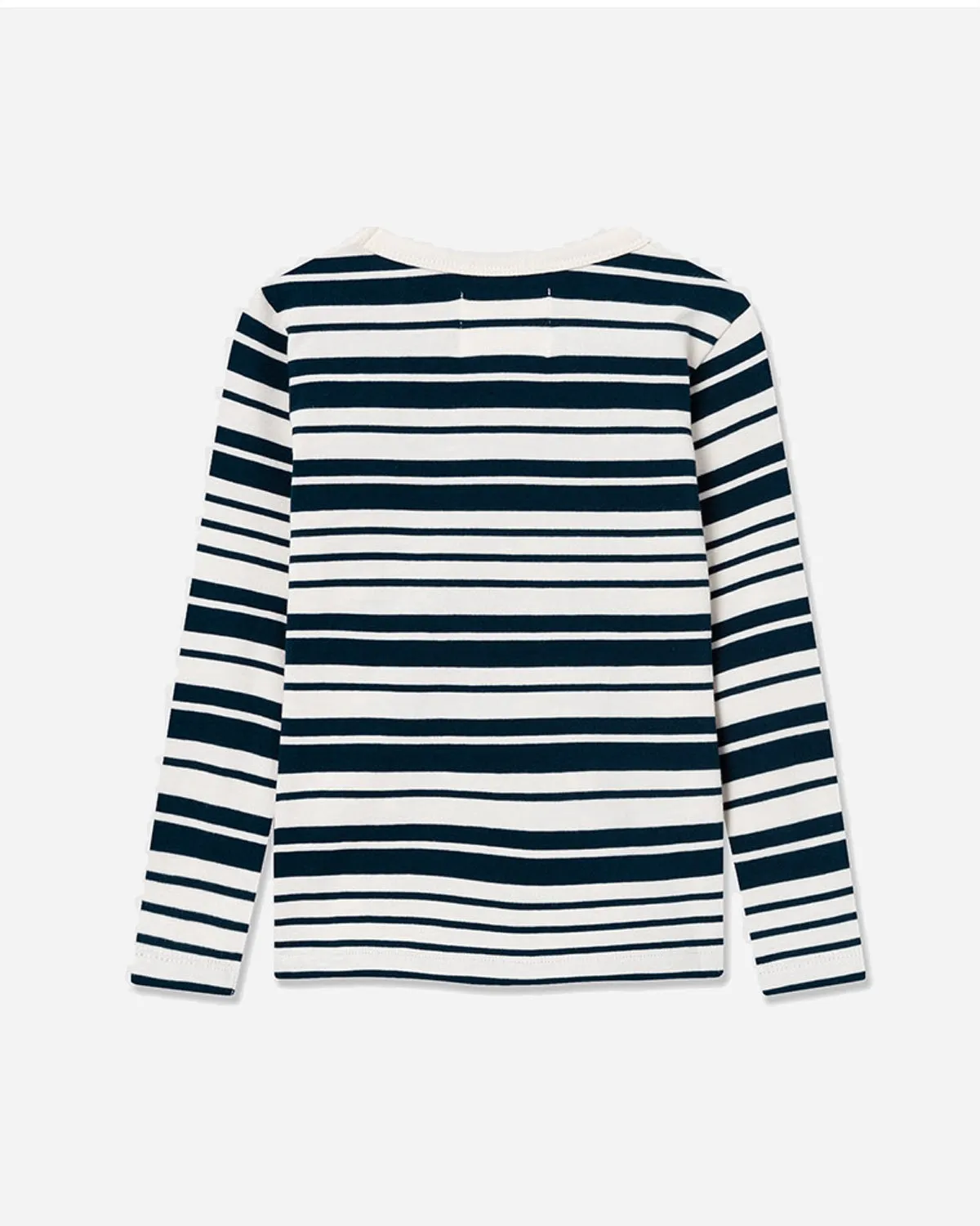 Kim Stripe Kids Long Sleeve - Off-White/Navy Stripes