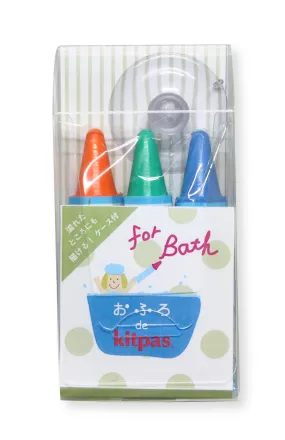 3-Pack Kitpas for Bath in Orange, Green, and Blue