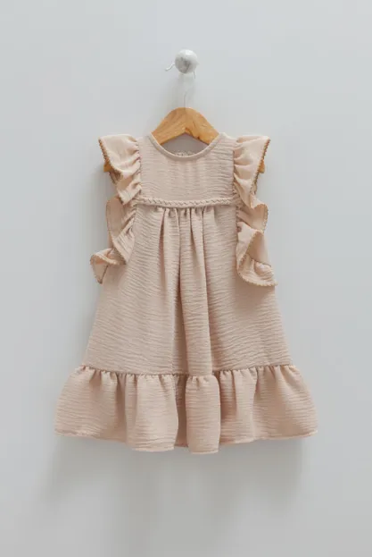 Lara Kids - beige dress