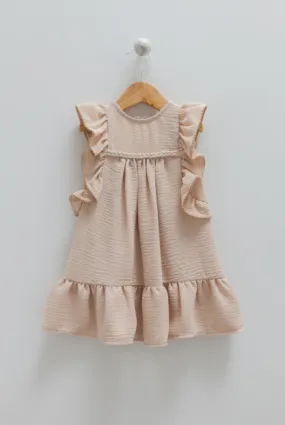 Lara Kids - beige dress