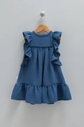 Lara Kids - Robe indigo 8960