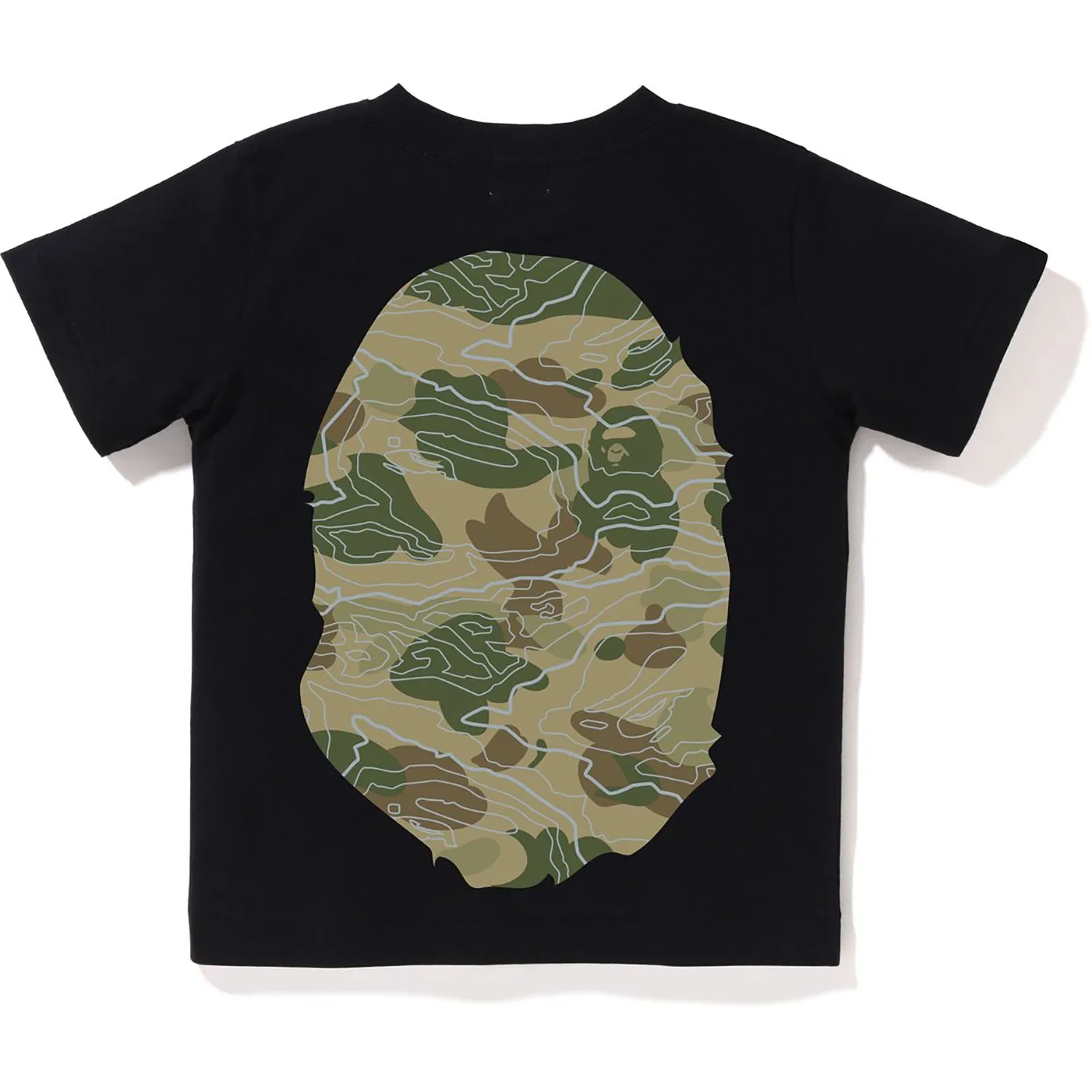 Kids Layered Line Camo Big Ape Head Tee