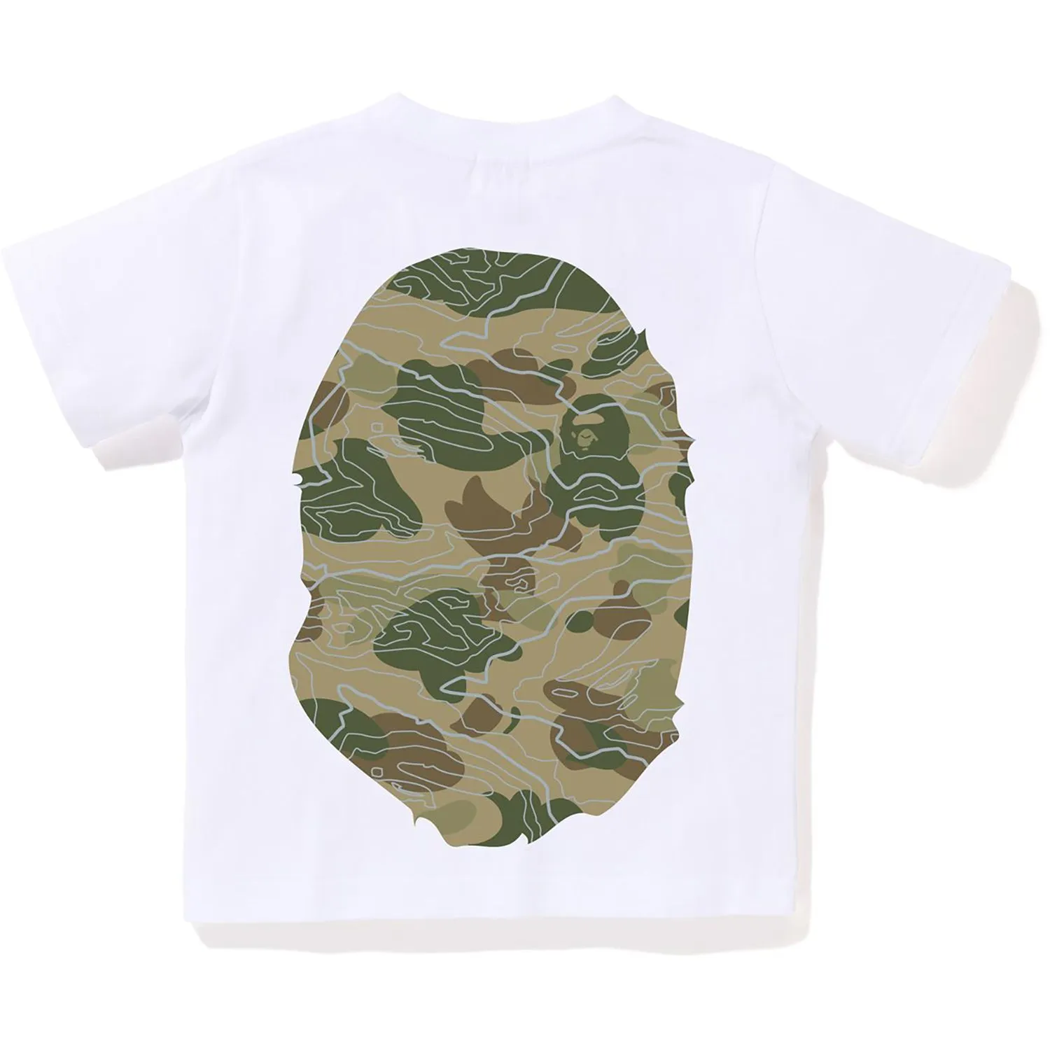 Kids Layered Line Camo Big Ape Head Tee