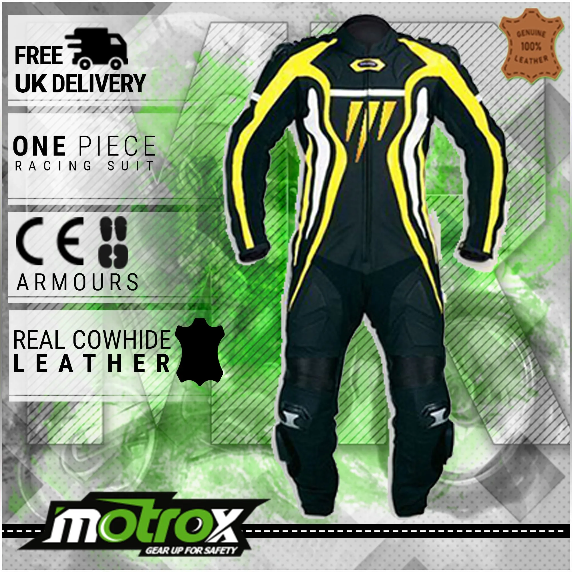 Leather Racing Suit Energetic 2.0 For Men & Kids