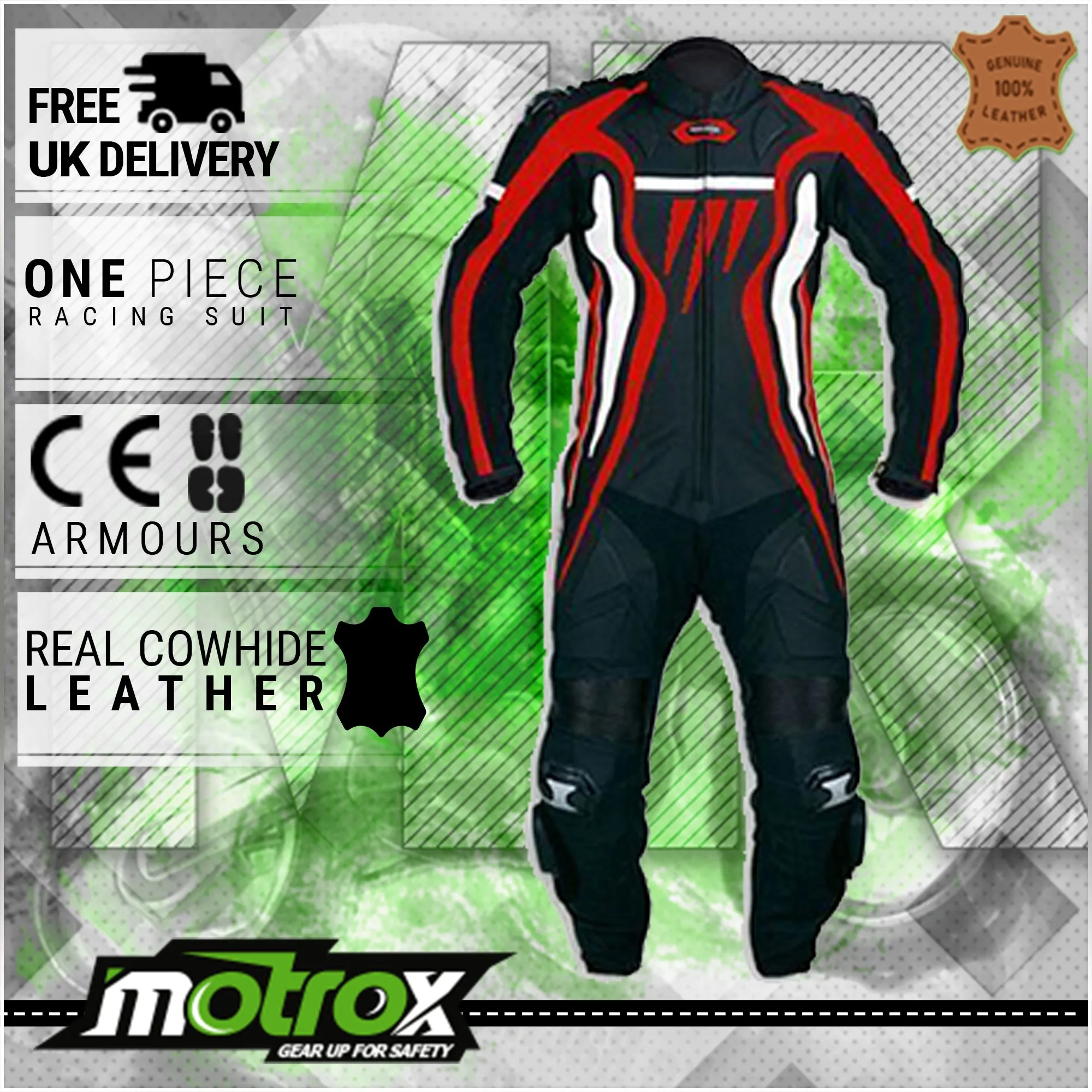 Leather Racing Suit Energetic 2.0 For Men & Kids