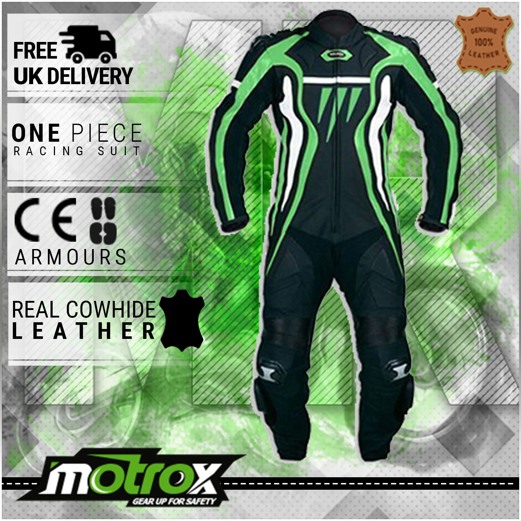 Leather Racing Suit Energetic 2.0 For Men & Kids