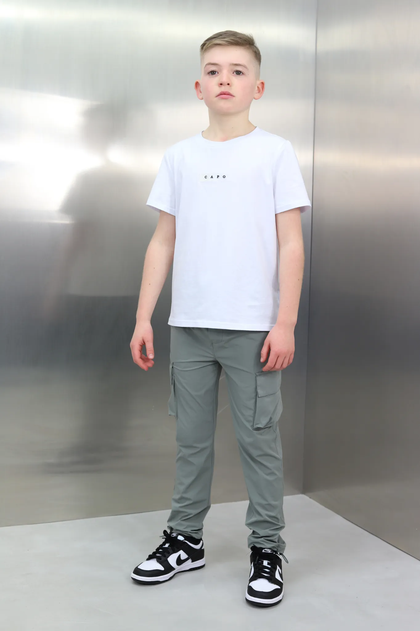 Light Grey LIGHTWEIGHT Cargo Pant for Kids by Capo